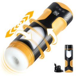 Lonely - lökő, forgó maszturbátor férfiaknak (fekete)