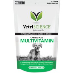 VetriScience Canine Plus multivitamin rágótabletta kutyáknak (30 db)
