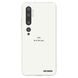 Átlátszó szilikon tok az alábbi mobiltelefonokra Xiaomi Mi Note 10 (Pro) - Girl, do it for you