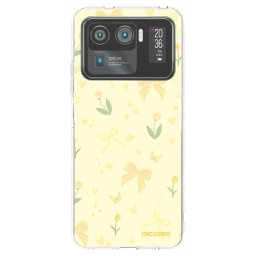 Átlátszó szilikon tok az alábbi mobiltelefonokra Xiaomi Mi 11 Ultra - Honey Blossom