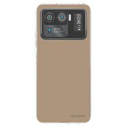 Átlátszó szilikon tok az alábbi mobiltelefonokra Xiaomi Mi 11 Ultra - Soft Sand