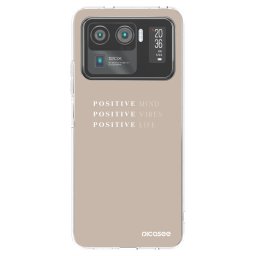 Átlátszó szilikon tok az alábbi mobiltelefonokra Xiaomi Mi 11 Ultra - Positive Vibes