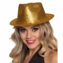 Glitteres úri kalap, arany