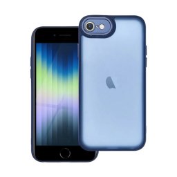 Szilikon telefonvédő (ütésállóság, akril hátlap, kameravédő) SÖTÉTKÉK Apple iPhone 8 4.7, iPhone 7 4.7, iPhone SE 2 (2020)