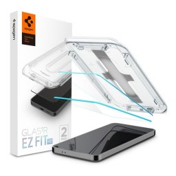 Spigen Glas.tR EZ Fit HD Samsung Galaxy S25 / Galaxy S24 tempered kijelzővédő fólia felhelyező kerettel (2db)