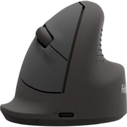 FELLOWES Egér, vezeték nélküli, optikai, vertikális, közepes méret, FELLOWES "Breyta(TM)", fekete
