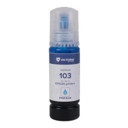 VICTORIA TECHNOLOGY T00S24A Tinta EcoTank L3110, L3150, L1110 nyomtatókhoz, VICTORIA TECHNOLOGY 103, cián, 65 ml