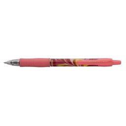PILOT Zseléstoll, 0,32 mm, nyomógombos, rózsaszín tolltest, PILOT "G-2 Flow", kék