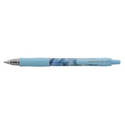 PILOT Zseléstoll, 0,32 mm, nyomógombos, kék tolltest, PILOT "G-2 Flow", kék