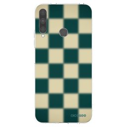 Átlátszó szilikon tok az alábbi mobiltelefonokra Huawei P40 Lite E - Shadow Chess
