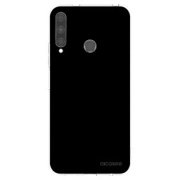 Átlátszó szilikon tok az alábbi mobiltelefonokra Huawei P40 Lite E - Black Bliss