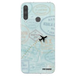 Átlátszó szilikon tok az alábbi mobiltelefonokra Huawei P40 Lite E - FLIGHT PATH