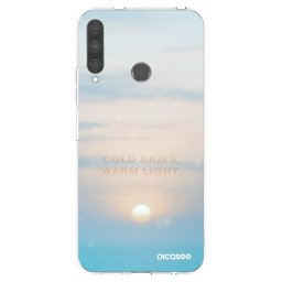 Átlátszó szilikon tok az alábbi mobiltelefonokra Huawei P40 Lite E - COLD SKIES