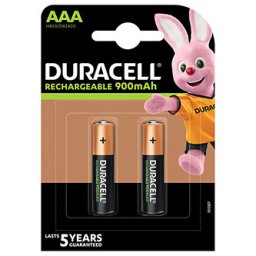 Duracell újratölthető NiMH AAA elem, 2 darabos csomag
