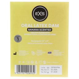 EXS banános nyalókendő - latex óvókendő (1 db)