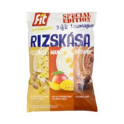 Fit Rizskása Special Edition pisztácia-mangó-brownie ízesítéssel gluténmentes 3x60g