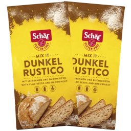 Schär Dunkel Rustico Barna kenyérliszt DUO 2X1000 g