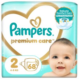 Pampers Premium Care pelenka, Mini 2, 4-8 kg, 68 db + AJÁNDÉK Baba az autóban matrica
