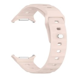 Samsung Galaxy Watch Ultra (47mm) SM-L705, szilikon pótszíj, légáteresztő, 3D homorú minta, rózsaszín