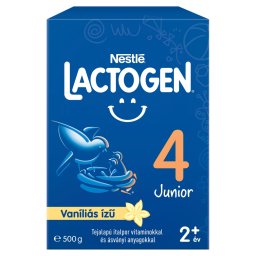 Nestlé Lactogen 4 Junior vaníliás tejalapú italpor vitaminokkal és ásványi anyagokkal 24 hó+ (500 g)