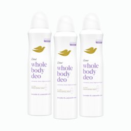 Dove Whole Body Lavender & Chamomile dezodor (3x150 ml)