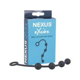 Nexus Excite - 4 gyöngyös anál dildó - fekete (kicsi)