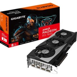 GIGABYTE Videokártya PCI-Ex16x AMD RX 7600 8GB DDR6 OC