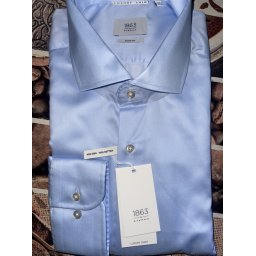 Eterna 1863 slim fit kék ing, 45
