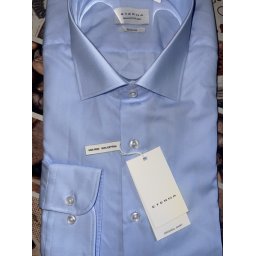 Eterna Meisterhaft 1863 slim fit kék ing, 43