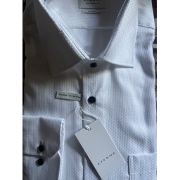 Eterna Meisterhaft 1863 modern fit fehér anyagában mintás ing, 46