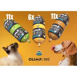 OLIMP Paté 200g MIX BOX marhamáj , kacsa+zöldség, csirke+máj, 28db/karton