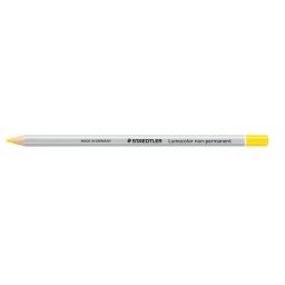 STAEDTLER Jelölőceruza, hatszögletű, mindenre író, lemosható (omnichrom), STAEDTLER "Lumocolor 108", sárga