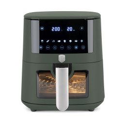 Berlinger Haus Air Fryer / forrólevegős sütő ablakkal 5 literes 1400W Matte Green Collection BH/9709
