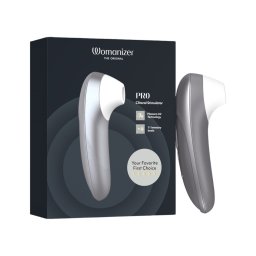 Womanizer Pro - léghullámos csiklóizgató (szürke)
