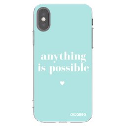 Átlátszó szilikon tok az alábbi mobiltelefonokra Apple iPhone X/XS - Anything is possible