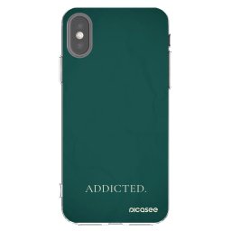 Átlátszó szilikon tok az alábbi mobiltelefonokra Apple iPhone X/XS - Addicted