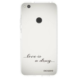 Átlátszó szilikon tok az alábbi mobiltelefonokra Huawei P9 Lite 2017 - Love is a drug