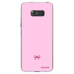 Átlátszó szilikon tok az alábbi mobiltelefonokra Samsung Galaxy S8 G950F - Blush bow