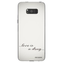 Átlátszó szilikon tok az alábbi mobiltelefonokra Samsung Galaxy S8 G950F - Love is a drug