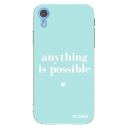 Átlátszó szilikon tok az alábbi mobiltelefonokra Apple iPhone XR - Anything is possible