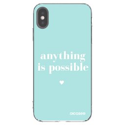 Átlátszó szilikon tok az alábbi mobiltelefonokra Apple iPhone XS Max - Anything is possible