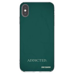 Átlátszó szilikon tok az alábbi mobiltelefonokra Apple iPhone XS Max - Addicted