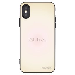 Fekete szilikon tok az alábbi mobiltelefonokra Apple iPhone X/XS - Aura