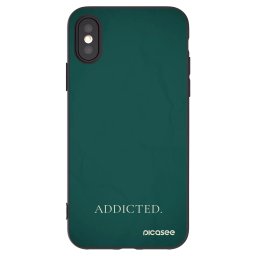 Fekete szilikon tok az alábbi mobiltelefonokra Apple iPhone X/XS - Addicted