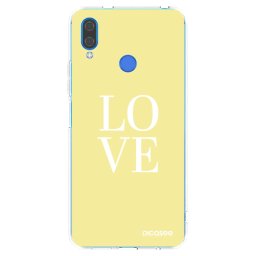 Átlátszó szilikon tok az alábbi mobiltelefonokra Huawei Nova 3 - Love