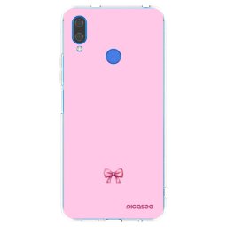 Átlátszó szilikon tok az alábbi mobiltelefonokra Huawei Nova 3 - Blush bow