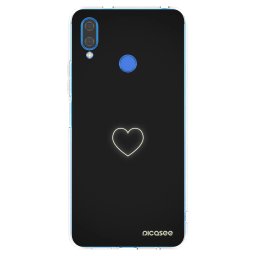 Átlátszó szilikon tok az alábbi mobiltelefonokra Huawei Nova 3 - Heart