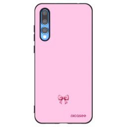 Fekete szilikon tok az alábbi mobiltelefonokra Huawei P20 Pro - Blush bow