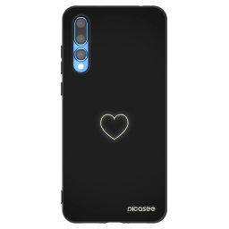 Fekete szilikon tok az alábbi mobiltelefonokra Huawei P20 Pro - Heart