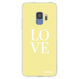 Átlátszó szilikon tok az alábbi mobiltelefonokra Samsung Galaxy S9 G960F - Love